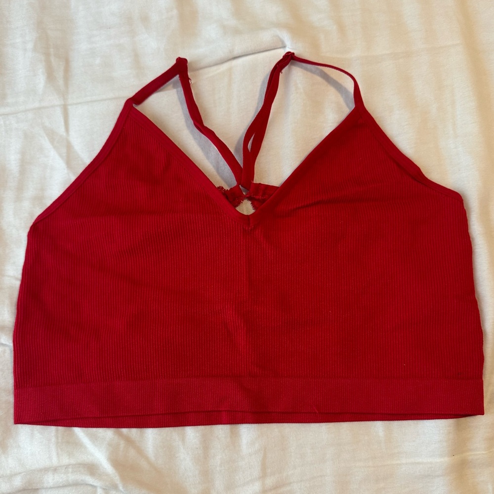 Bozzolo Red Lace Top
